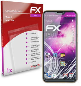 atFoliX FX-Hybrid-Glass Panzerglasfolie für Xiaomi Mi A2 Lite