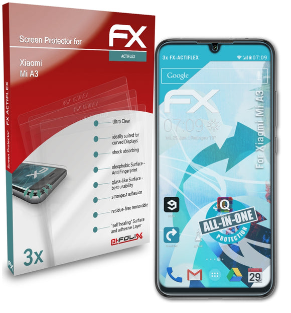 atFoliX FX-ActiFleX Displayschutzfolie für Xiaomi Mi A3