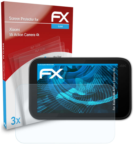 atFoliX FX-Clear Schutzfolie für Xiaomi Mi Action Camera 4k