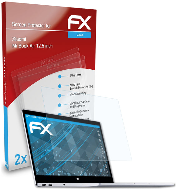 atFoliX FX-Clear Schutzfolie für Xiaomi Mi Book Air (12.5 inch)
