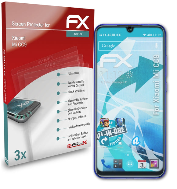 atFoliX FX-ActiFleX Displayschutzfolie für Xiaomi Mi CC9