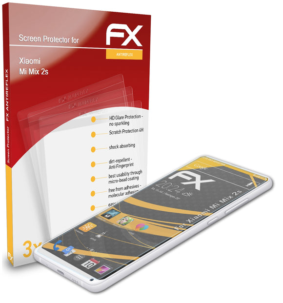 atFoliX FX-Antireflex Displayschutzfolie für Xiaomi Mi Mix 2s
