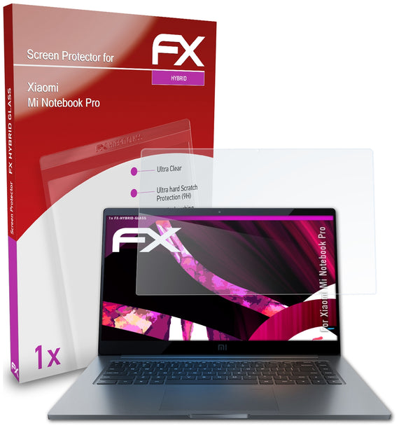 atFoliX FX-Hybrid-Glass Panzerglasfolie für Xiaomi Mi Notebook Pro
