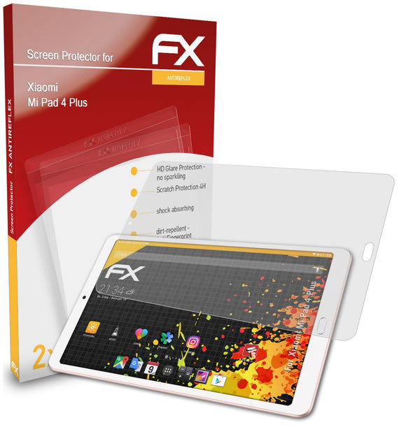 atFoliX FX-Antireflex Displayschutzfolie für Xiaomi Mi Pad 4 Plus