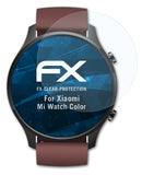Schutzfolie atFoliX kompatibel mit Xiaomi Mi Watch Color, ultraklare FX (3X)