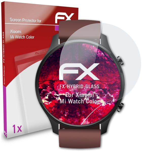 atFoliX FX-Hybrid-Glass Panzerglasfolie für Xiaomi Mi Watch Color
