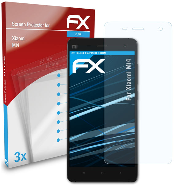 atFoliX FX-Clear Schutzfolie für Xiaomi Mi4