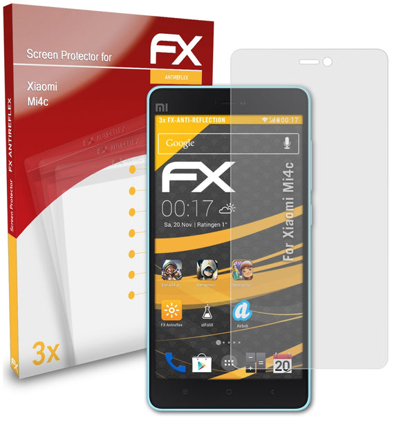 atFoliX FX-Antireflex Displayschutzfolie für Xiaomi Mi4c