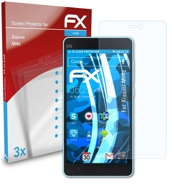 atFoliX FX-Clear Schutzfolie für Xiaomi Mi4c