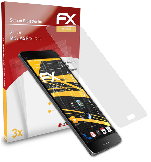 atFoliX FX-Antireflex Displayschutzfolie für Xiaomi Mi5 / Mi5 Pro (Front)