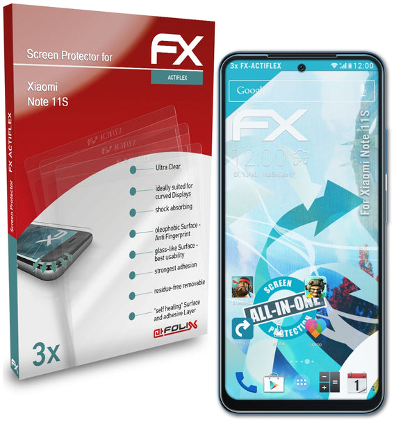 atFoliX FX-ActiFleX Displayschutzfolie für Xiaomi Note 11S