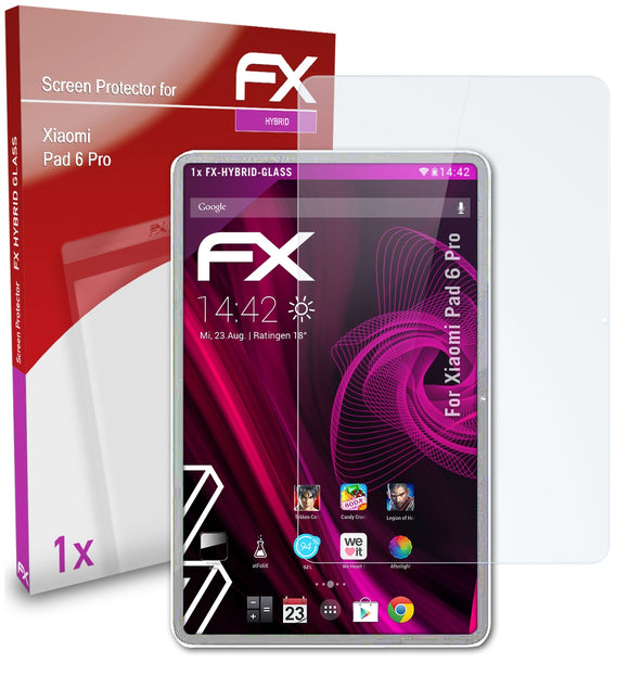 atFoliX FX-Hybrid-Glass Panzerglasfolie für Xiaomi Pad 6 Pro