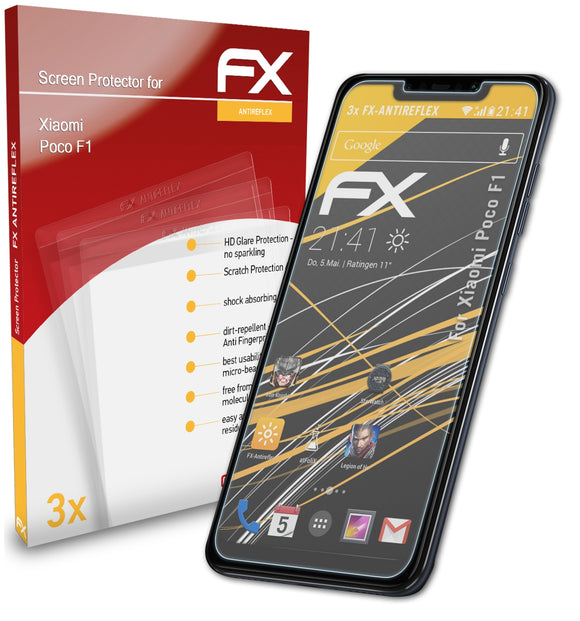 atFoliX FX-Antireflex Displayschutzfolie für Xiaomi Poco F1