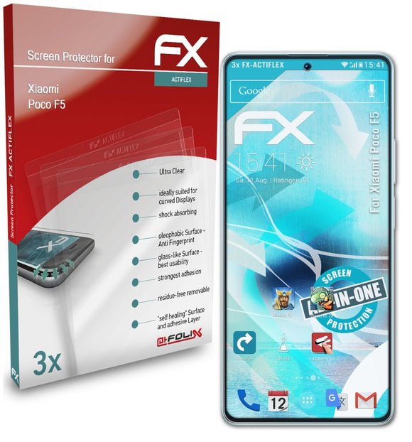 atFoliX FX-ActiFleX Displayschutzfolie für Xiaomi Poco F5
