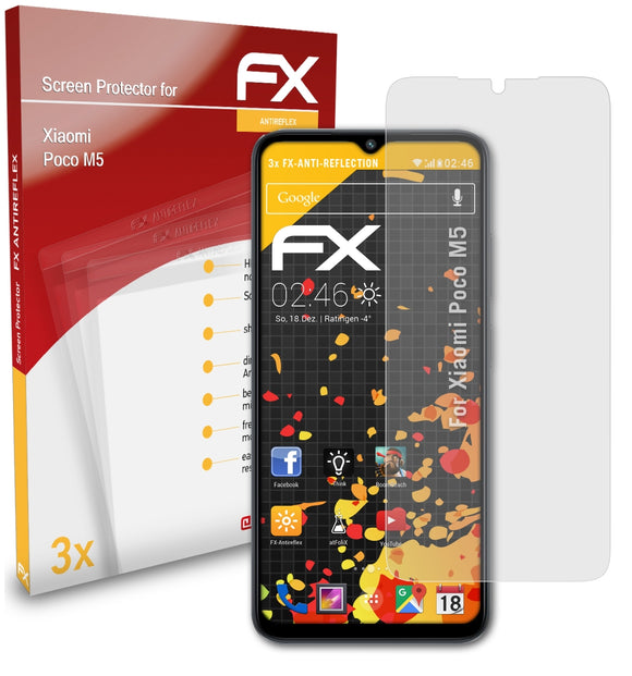 atFoliX FX-Antireflex Displayschutzfolie für Xiaomi Poco M5