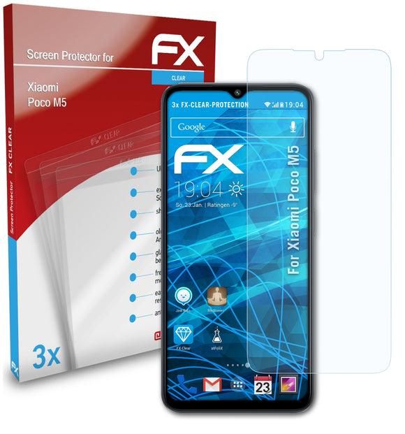atFoliX FX-Clear Schutzfolie für Xiaomi Poco M5