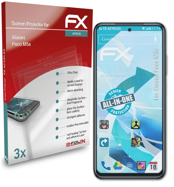 atFoliX FX-ActiFleX Displayschutzfolie für Xiaomi Poco M5s