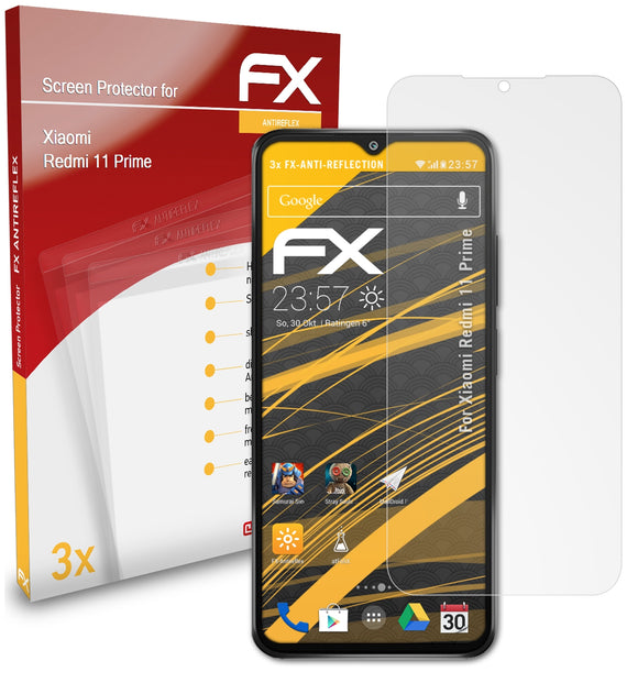 atFoliX FX-Antireflex Displayschutzfolie für Xiaomi Redmi 11 Prime