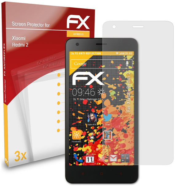 atFoliX FX-Antireflex Displayschutzfolie für Xiaomi Redmi 2