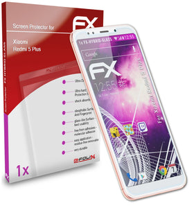 atFoliX FX-Hybrid-Glass Panzerglasfolie für Xiaomi Redmi 5 Plus