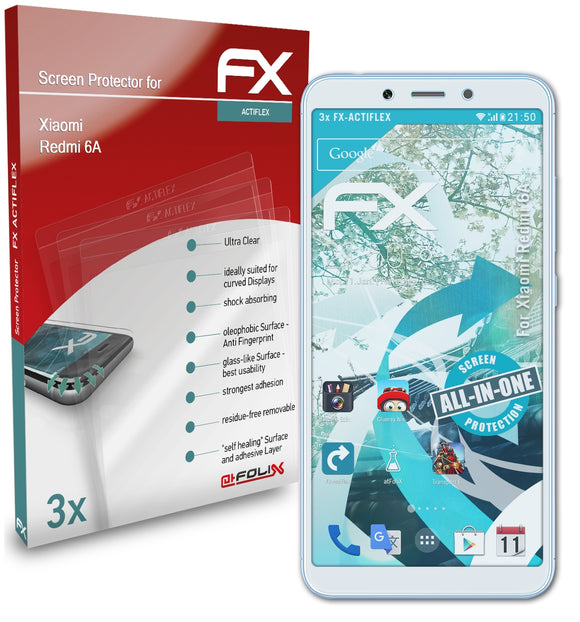 atFoliX FX-ActiFleX Displayschutzfolie für Xiaomi Redmi 6A
