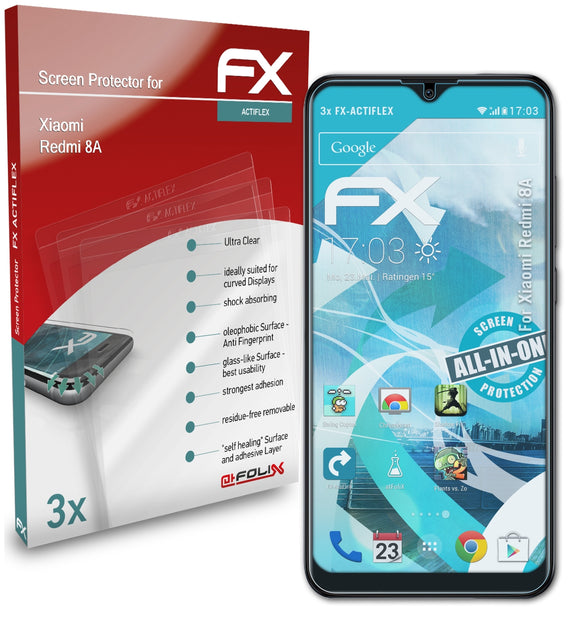 atFoliX FX-ActiFleX Displayschutzfolie für Xiaomi Redmi 8A