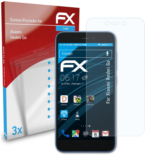 atFoliX FX-Clear Schutzfolie für Xiaomi Redmi Go