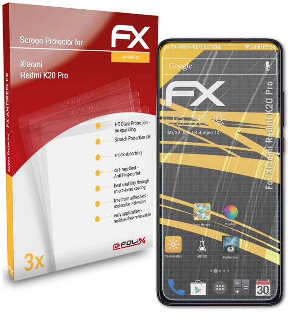 atFoliX FX-Antireflex Displayschutzfolie für Xiaomi Redmi K20 Pro