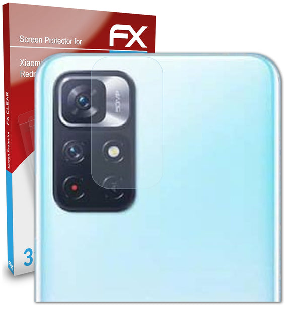 atFoliX FX-Clear Schutzfolie für Xiaomi Redmi Note 11 Lens