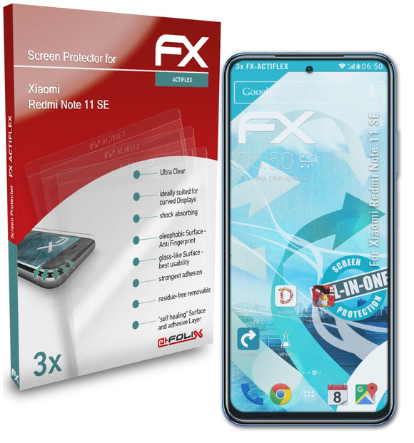 atFoliX FX-ActiFleX Displayschutzfolie für Xiaomi Redmi Note 11 SE