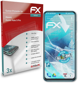 atFoliX FX-ActiFleX Displayschutzfolie für Xiaomi Redmi Note 9 Pro