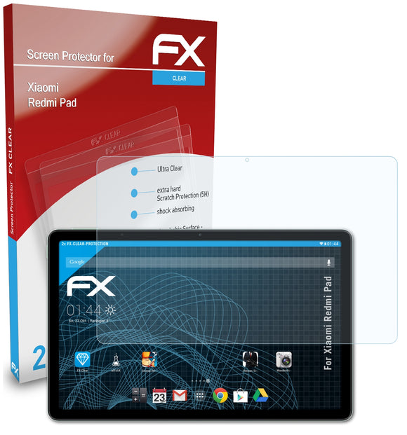 atFoliX FX-Clear Schutzfolie für Xiaomi Redmi Pad