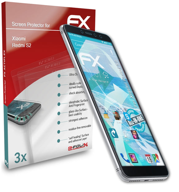 atFoliX FX-ActiFleX Displayschutzfolie für Xiaomi Redmi S2