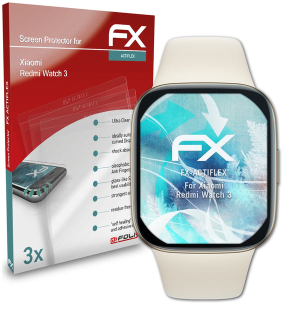 atFoliX FX-ActiFleX Displayschutzfolie für Xiaomi Redmi Watch 3