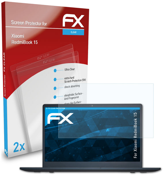 atFoliX FX-Clear Schutzfolie für Xiaomi RedmiBook 15