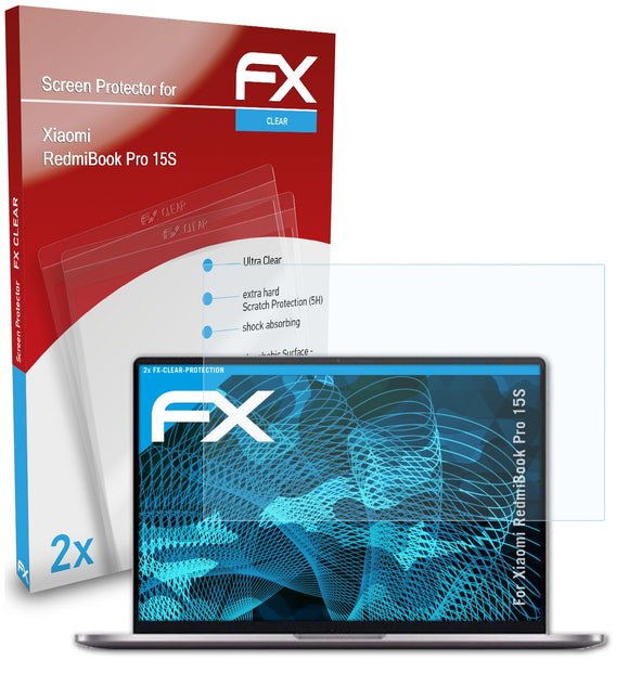 atFoliX FX-Clear Schutzfolie für Xiaomi RedmiBook Pro 15S