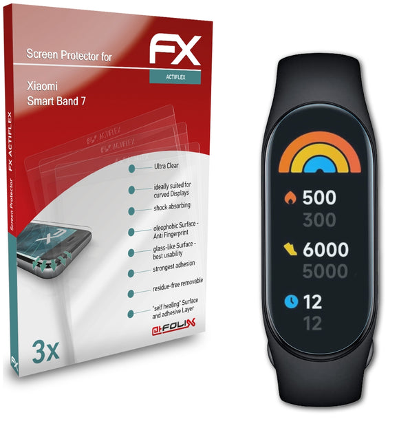 atFoliX FX-ActiFleX Displayschutzfolie für Xiaomi Smart Band 7
