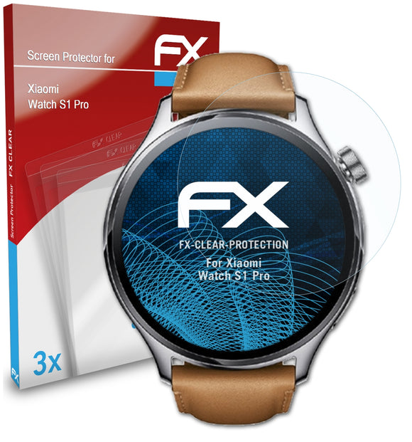 atFoliX FX-Clear Schutzfolie für Xiaomi Watch S1 Pro