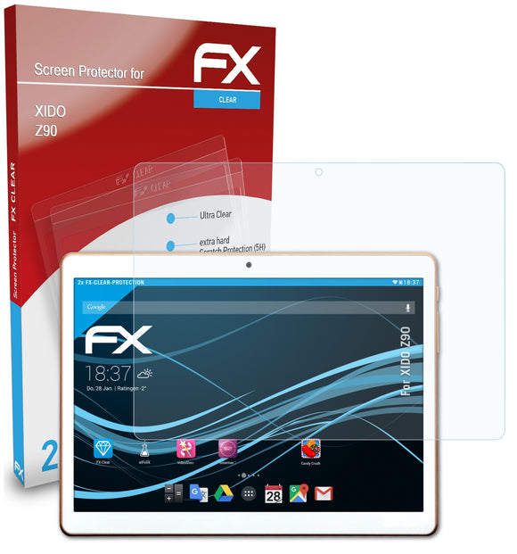 atFoliX FX-Clear Schutzfolie für XIDO Z90