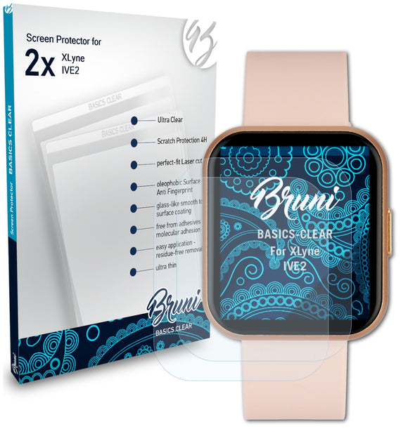 Bruni Basics-Clear Displayschutzfolie für XLyne IVE2
