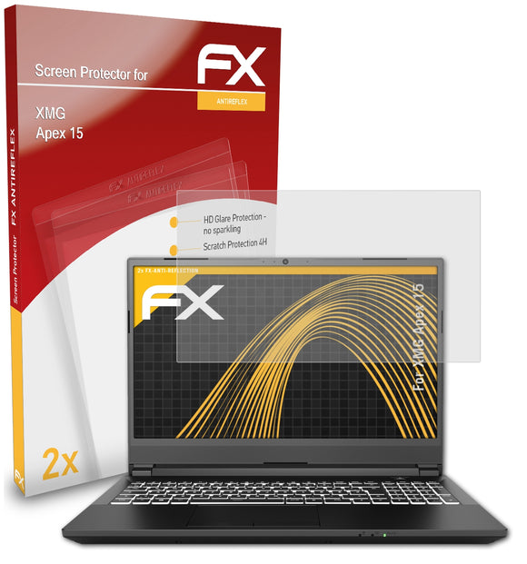 atFoliX FX-Antireflex Displayschutzfolie für XMG Apex 15