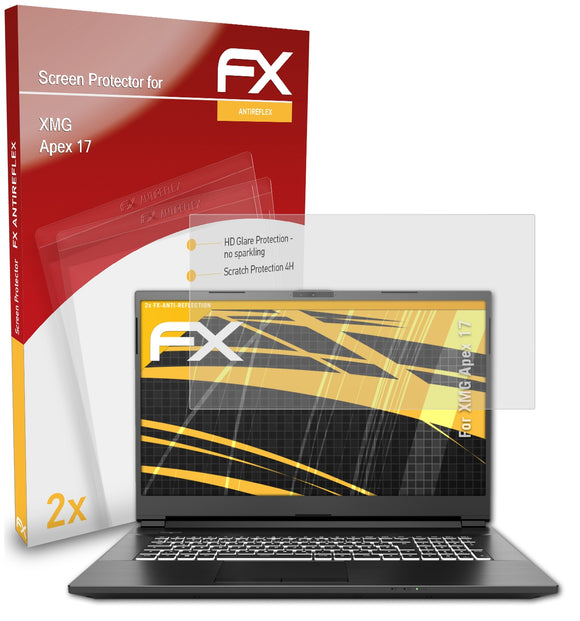 atFoliX FX-Antireflex Displayschutzfolie für XMG Apex 17