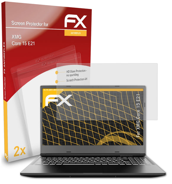 atFoliX FX-Antireflex Displayschutzfolie für XMG Core 15 (E21)