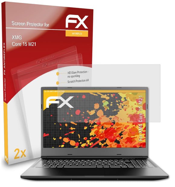 atFoliX FX-Antireflex Displayschutzfolie für XMG Core 15 (M21)