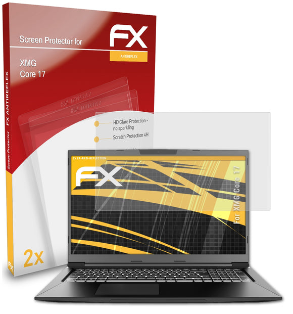 atFoliX FX-Antireflex Displayschutzfolie für XMG Core 17