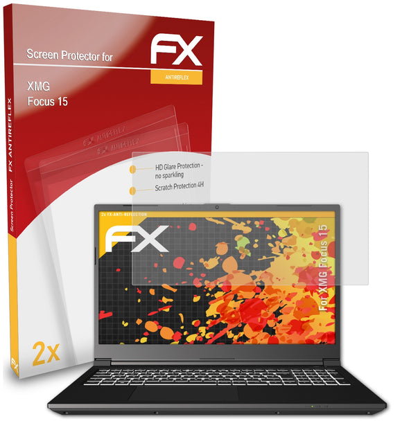 atFoliX FX-Antireflex Displayschutzfolie für XMG Focus 15