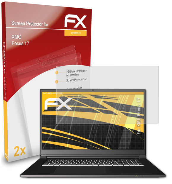 atFoliX FX-Antireflex Displayschutzfolie für XMG Focus 17