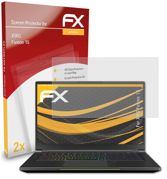 atFoliX FX-Antireflex Displayschutzfolie für XMG Fusion 15