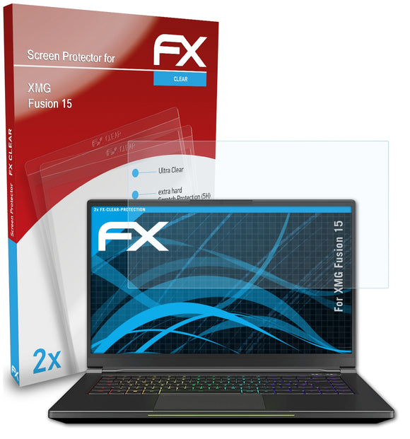 atFoliX FX-Clear Schutzfolie für XMG Fusion 15