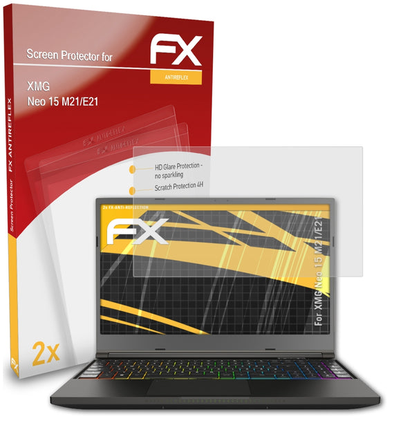 atFoliX FX-Antireflex Displayschutzfolie für XMG Neo 15 (M21/E21)